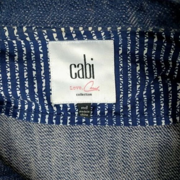 CAbi Adventure Anorak Womens M Jacket Cotton Navy Style Love Carol Collection - Picture 5 of 12